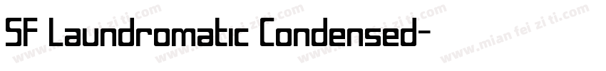 SF Laundromatic Condensed字体转换